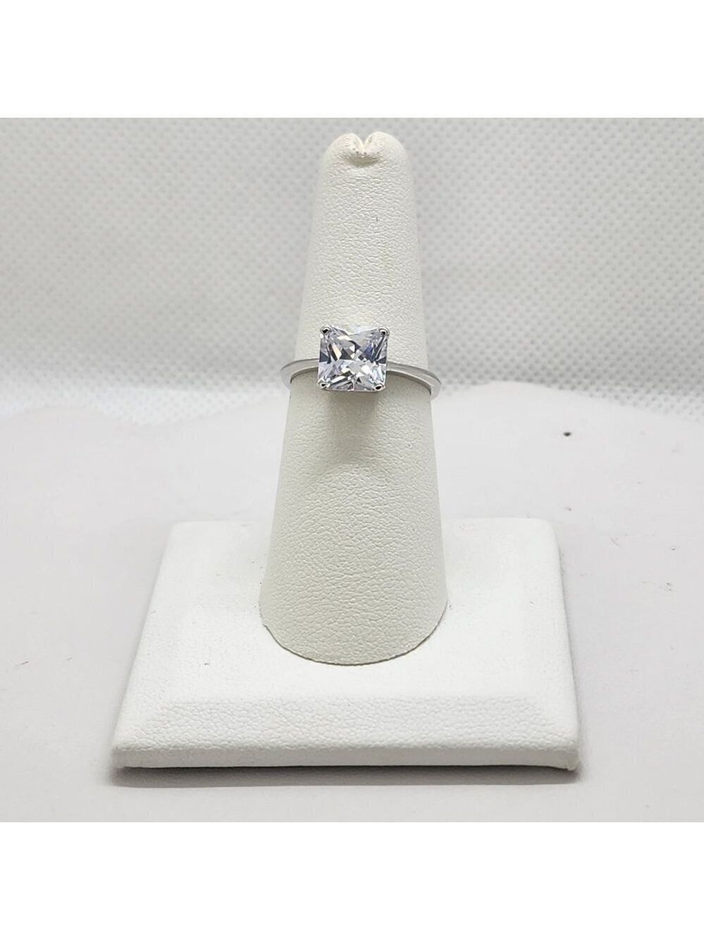 Brand New Sterling Silver 925 Square Gemstone Ring